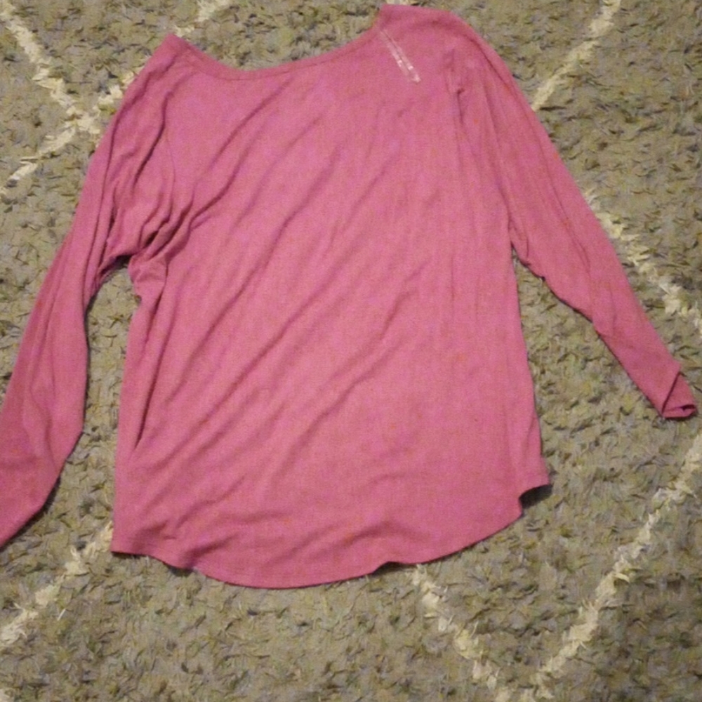 Pink long sleeve shirt